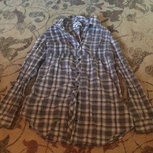 🔥Plaid tunic- lightweight cotton